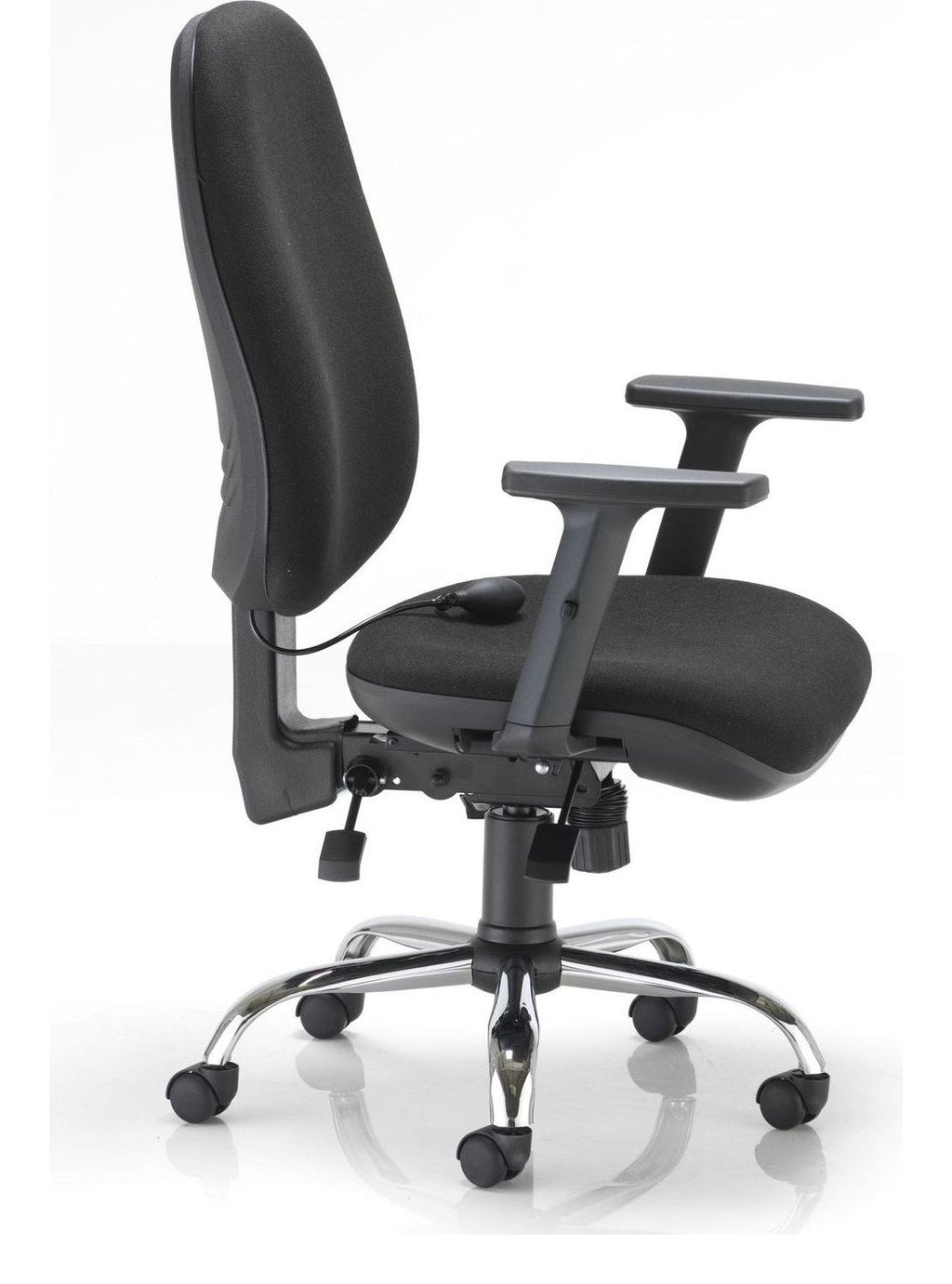 Concept Plus Ergonomic Office Chair in black from the side