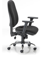 Concept Plus Ergonomic Office Chair in black from the side