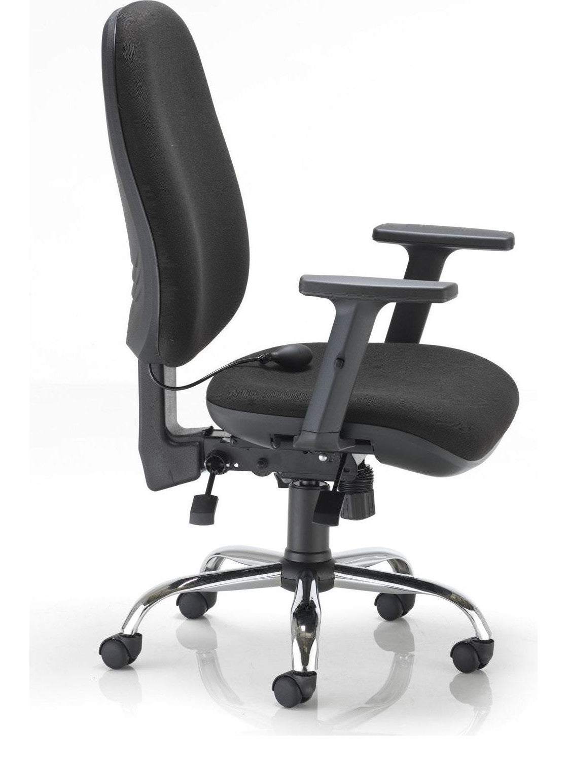 Concept Plus Ergonomic Office Chair in black from the side