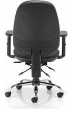 Concept Plus Ergonomic Office Chair in black from the back