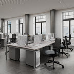Connex Plus Goal Post Triple Back to Back Desk in an open plan office
