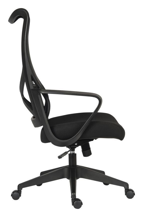 Contour Mesh Chair in black, view 3