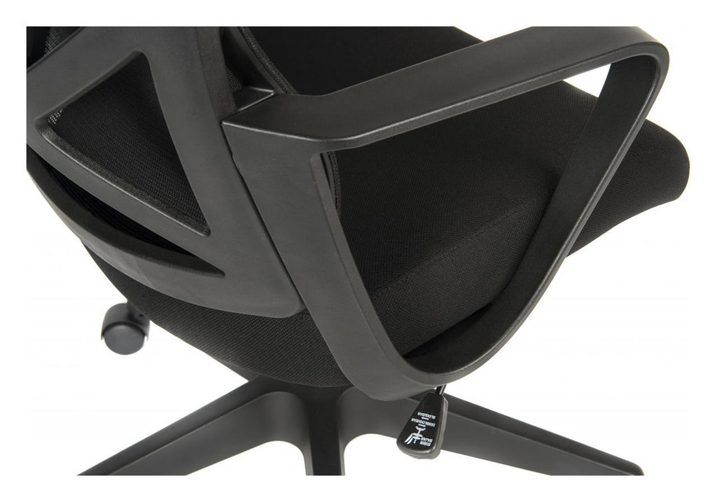 Contour Mesh Chair in black, view 5