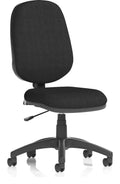 Eclipse Plus I Medium Back Task Operator Chair, black fabric, no arms