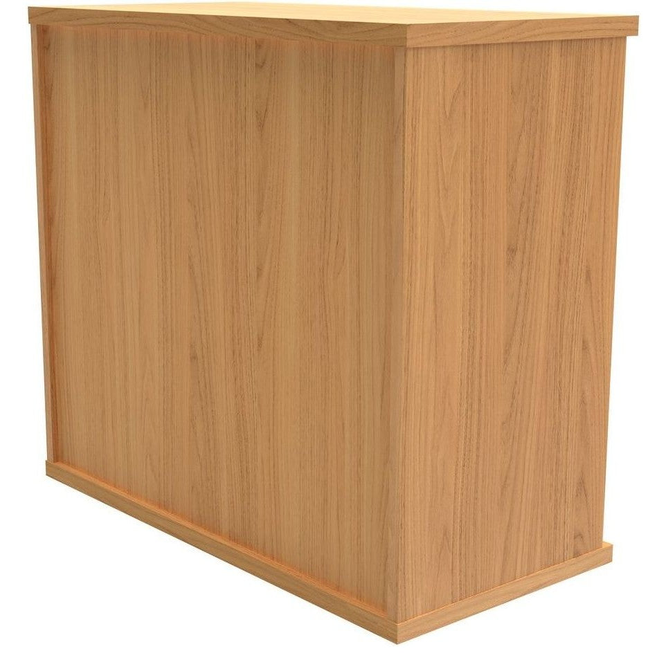 Core Bookcase in norwegian beech from the back at an angle