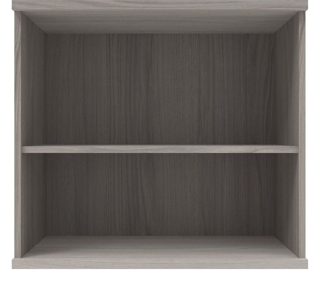 Core Bookcase in alaskan grey oak from the front
