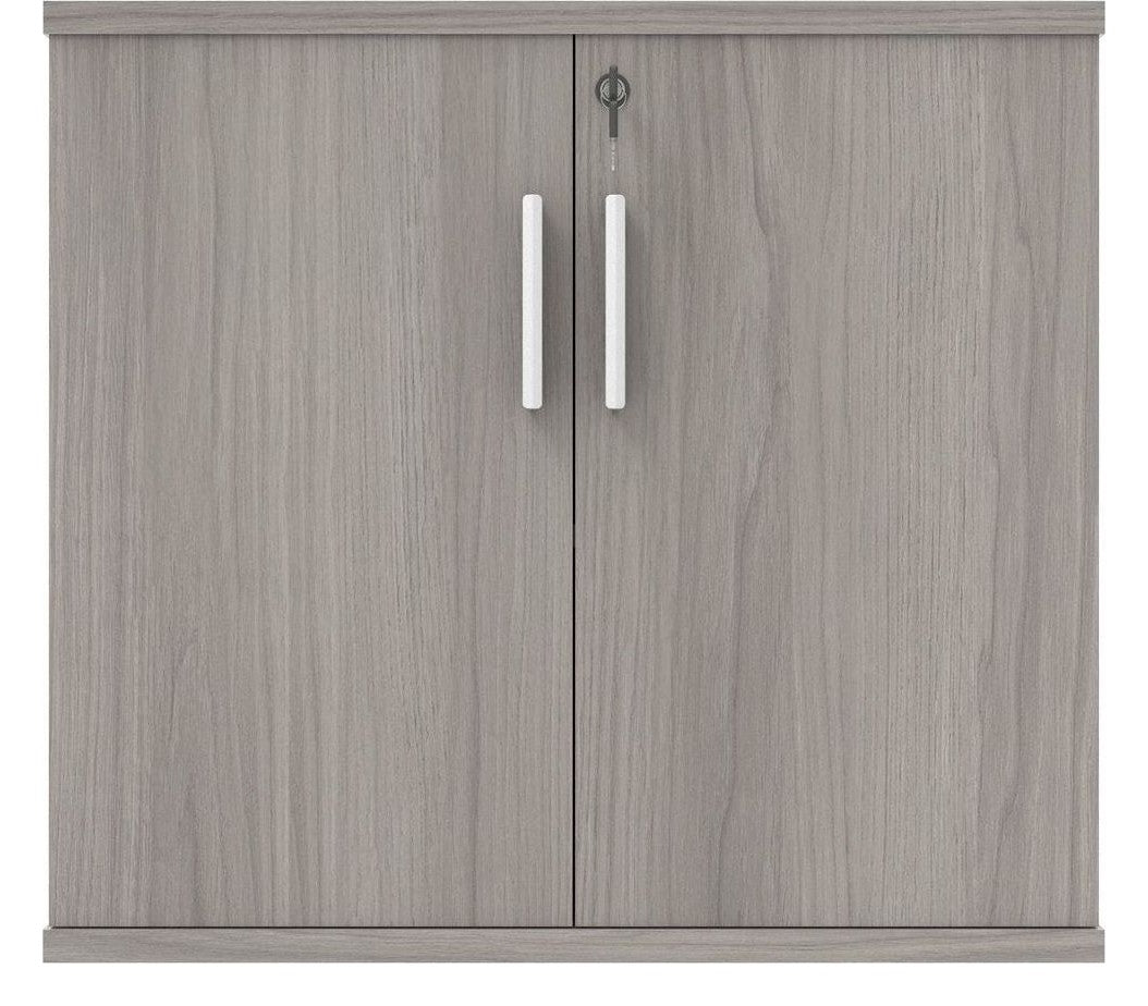 Core Cupboard in alaskan grey oak from the front
