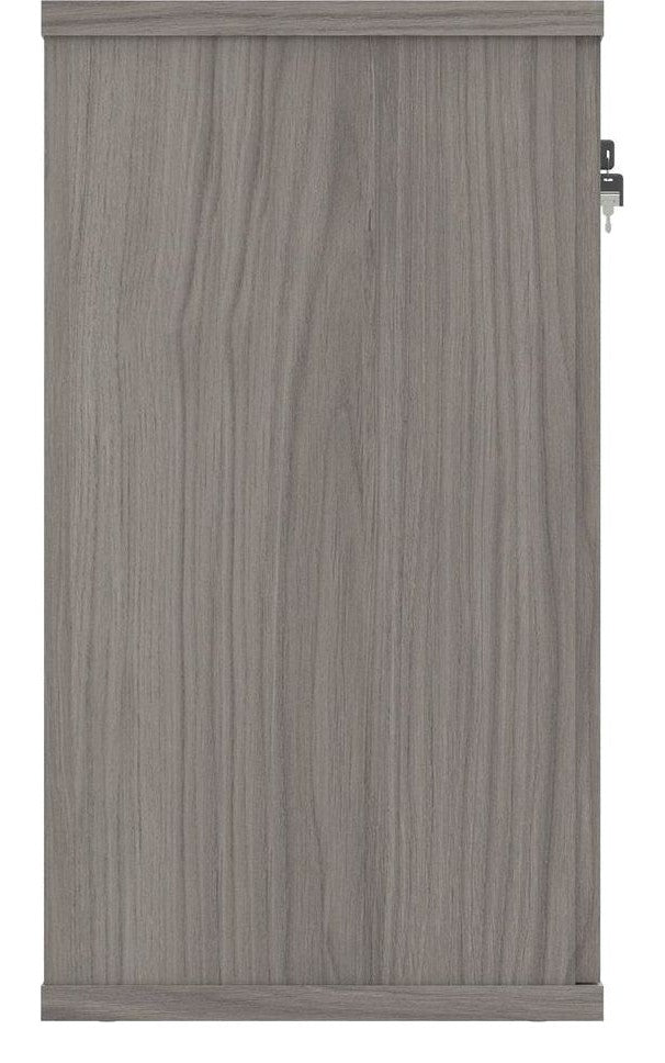 Core Cupboard in alaskan grey oak from the side