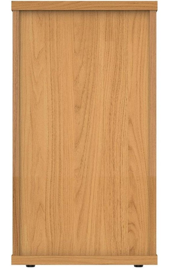 Core Desk High Pedestal in norwegian beech from the back