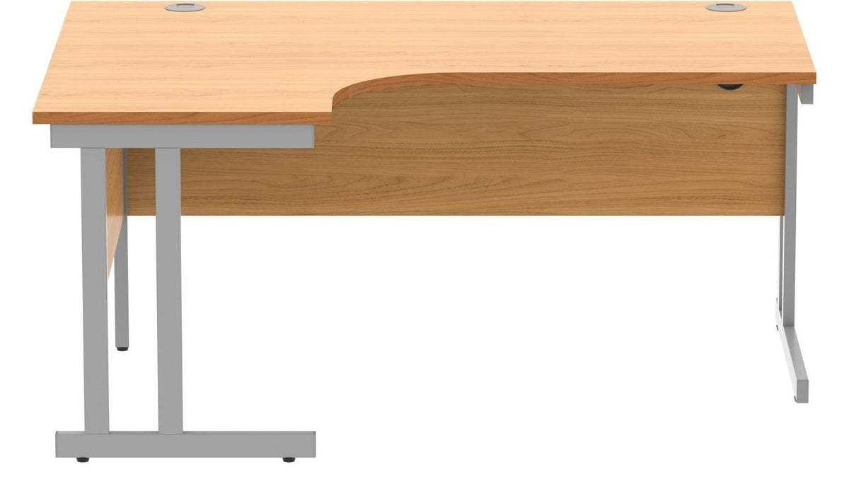 Core Double Upright Corner Desk from the front