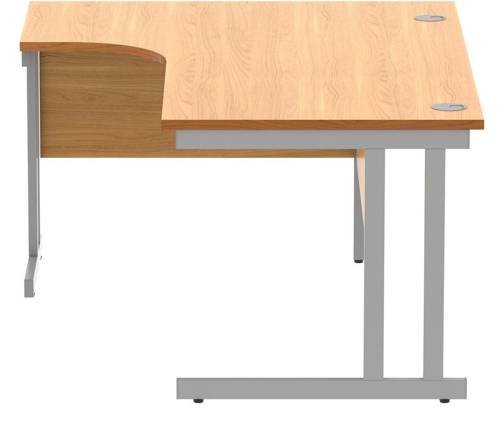 Core Double Upright Corner Desk from the side