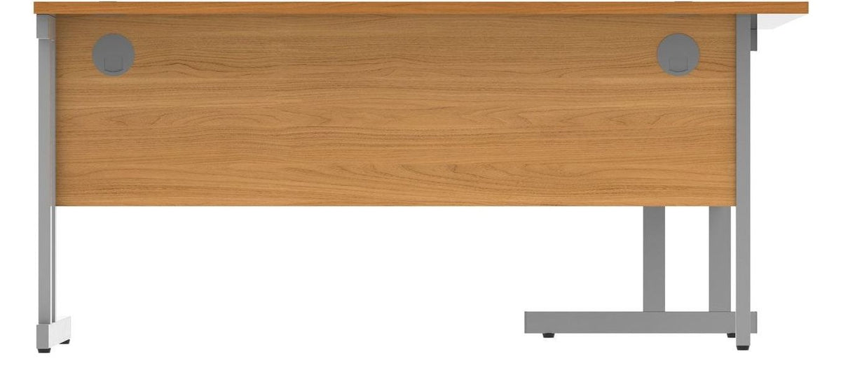 Core Double Upright Corner Desk from the back