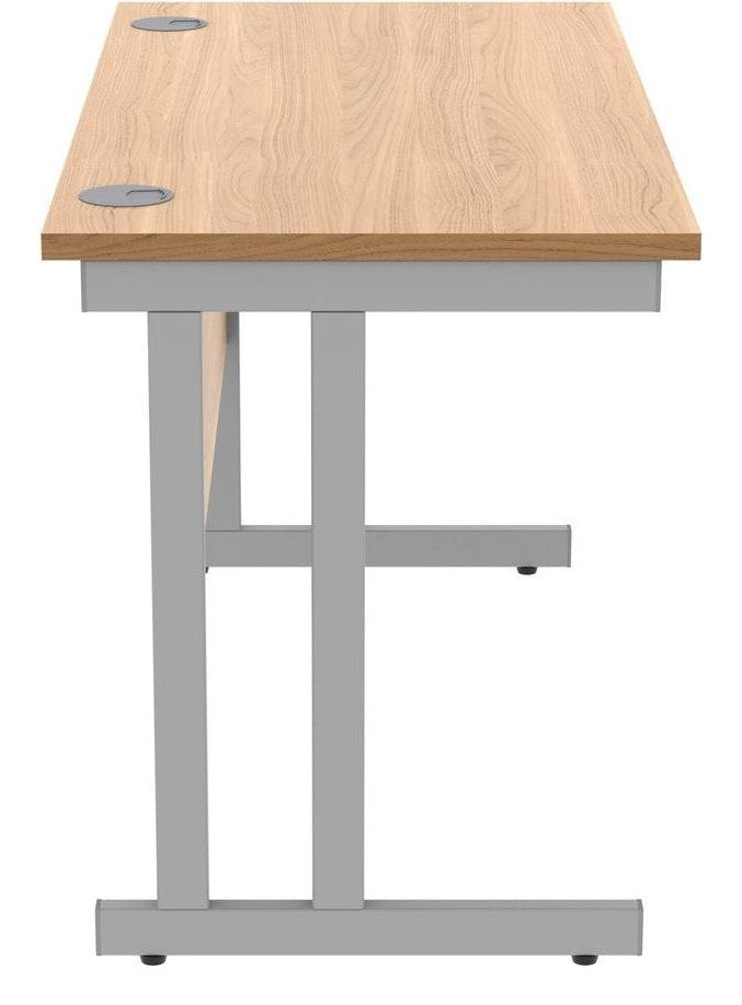 Core Double Upright Desk from the side