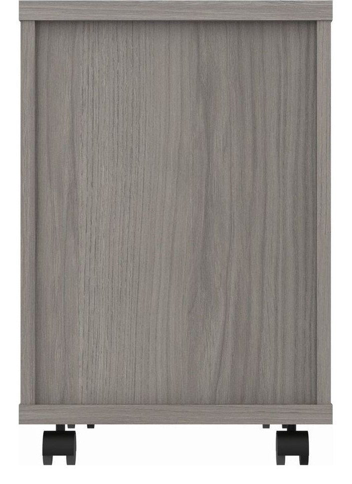 Core Mobile Pedestal in alaskan grey oak from the back
