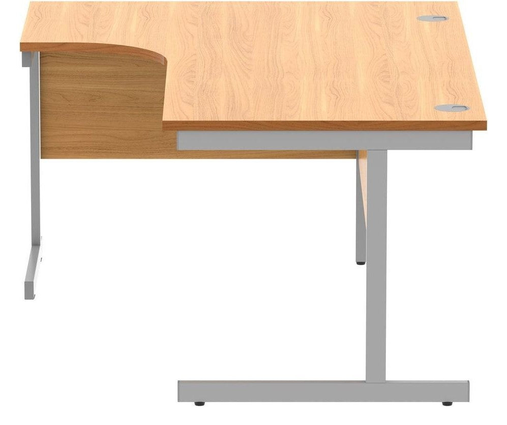 Core Single Upright Corner Desk from the side