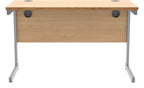 Core Single Upright Desk from the front
