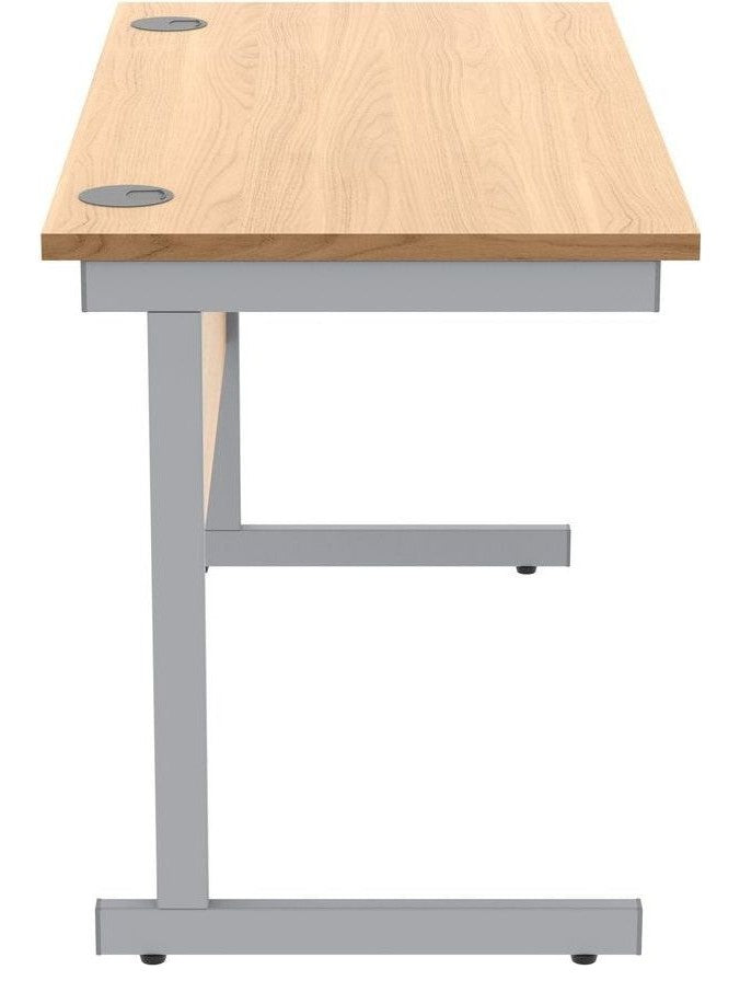 Core Single Upright Desk from the side