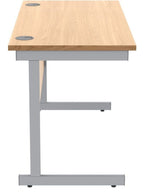 Core Single Upright Desk from the side