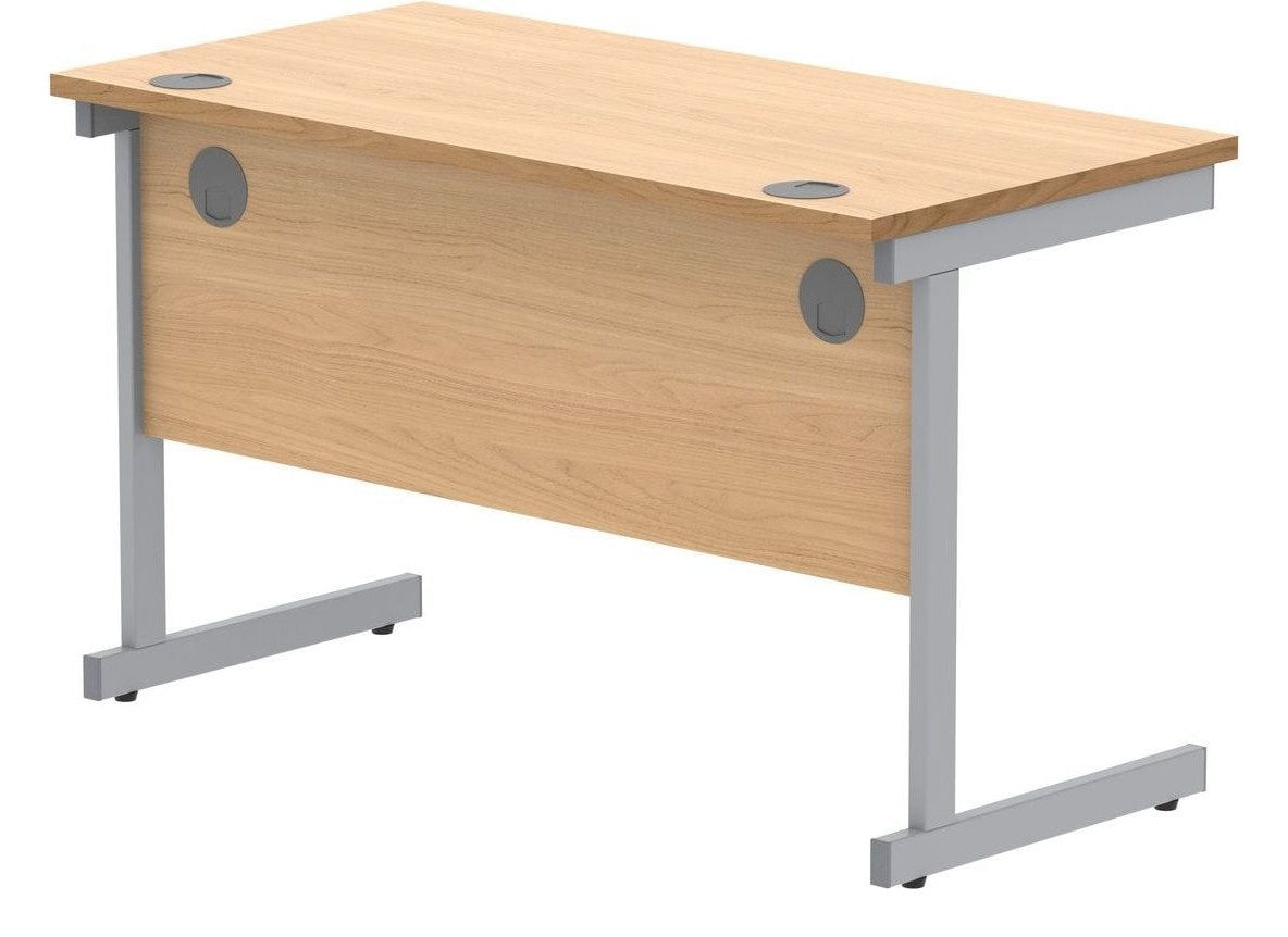 Core Single Upright Desk from the back at an angle
