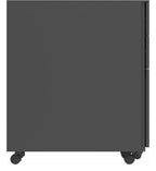 Core Steel Mobile Pedestal in black from the side