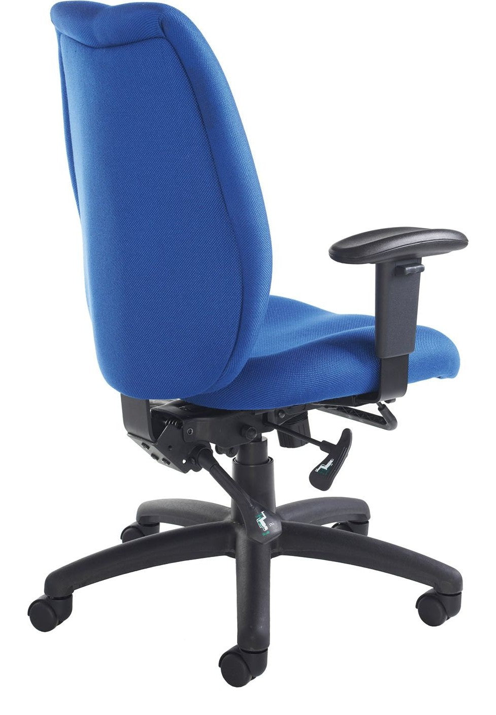 Cornwall 24 Hour Task Chair in blue from the back