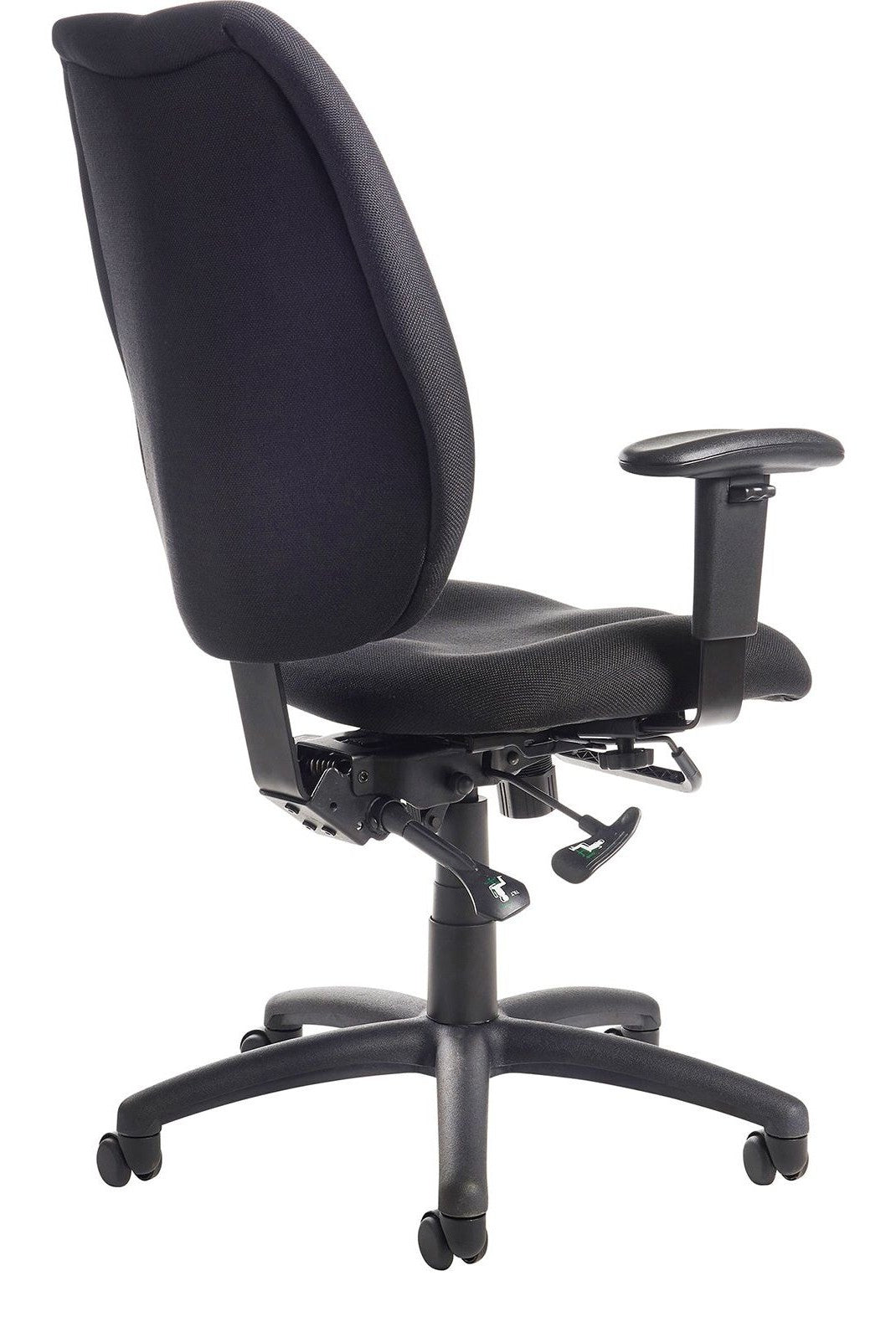 Cornwall 24 Hour Task Chair in black from the back