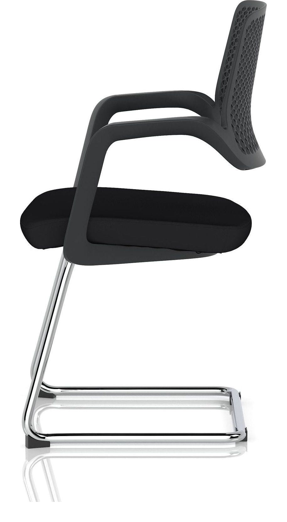 Cosmo Cantilever Chair, black, another view 3