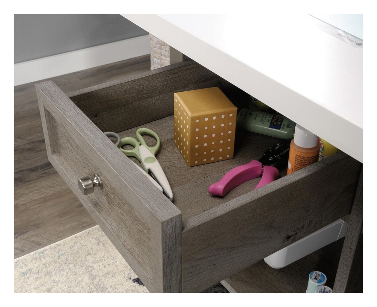 Craft Work Table and Island in mystic oak, view 7