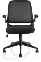 Crew Task Operator Mesh Chair with Folding Arms, , another view 1