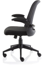 Crew Task Operator Mesh Chair with Folding Arms, , another view 3
