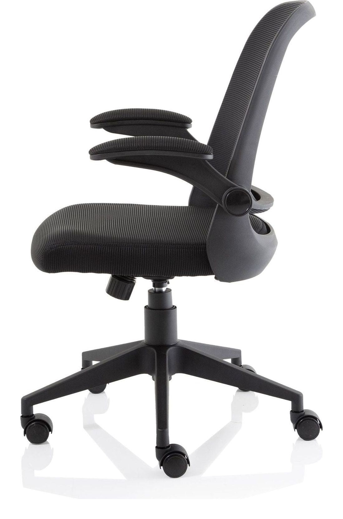 Crew Task Operator Mesh Chair with Folding Arms, , another view 3