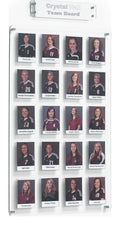 Crystal Wall Team Board (20 Pockets)