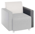 Cube USB Armrest, Left in dark grey