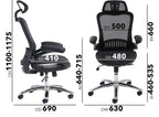 Curva Mesh Executive Chair dimensions