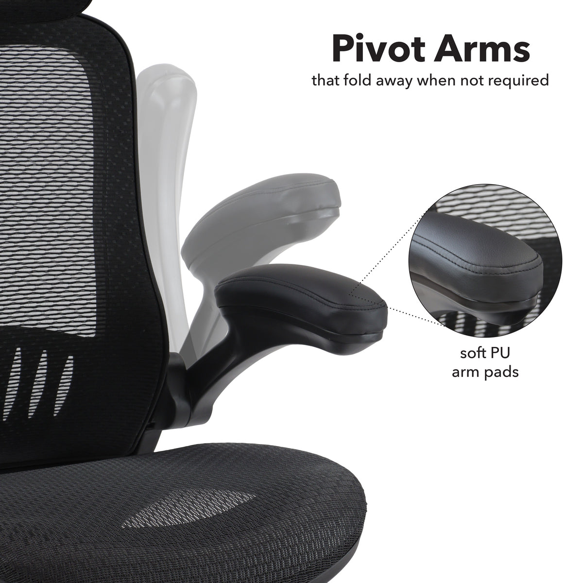 Curva Mesh Executive Chair detail