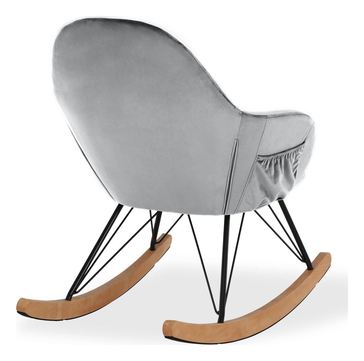 Dahlia Nursery Rocking Chair, Velvet, view 5