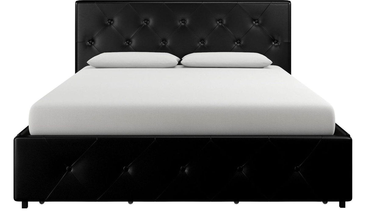 Dakota Bed With Storage Faux Leather