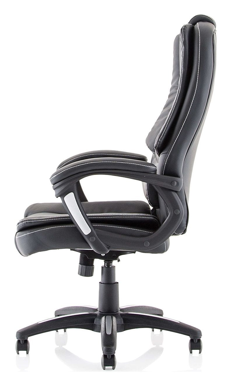 Dakota High Back Black Leather Executive Chair, , another view 3