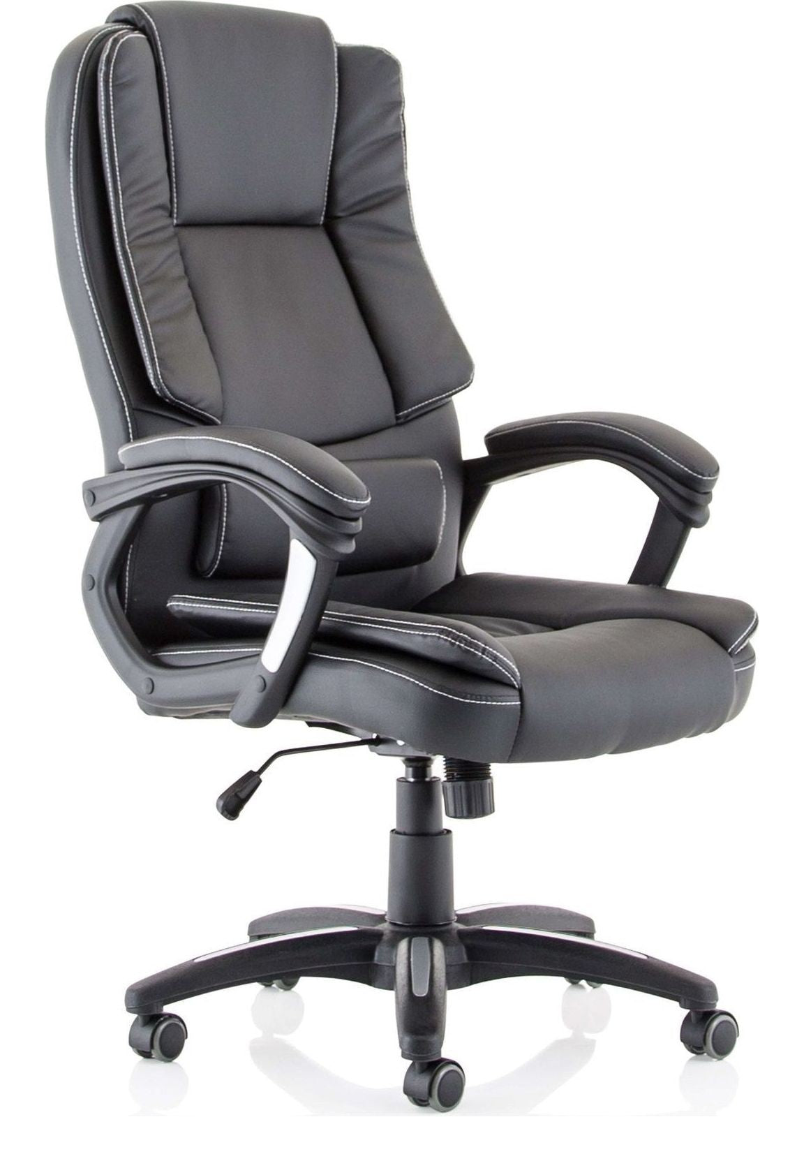 Dakota High Back Black Leather Executive Chair, 