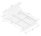 Dakota Upholstered Bed Faux Leather, view 11