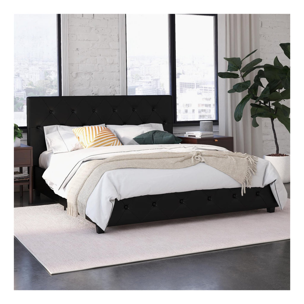 Dakota Upholstered Bed Faux Leather, view 12