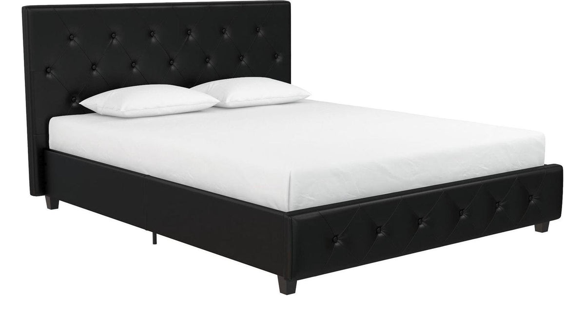 Dakota Upholstered Bed Faux Leather, view 3