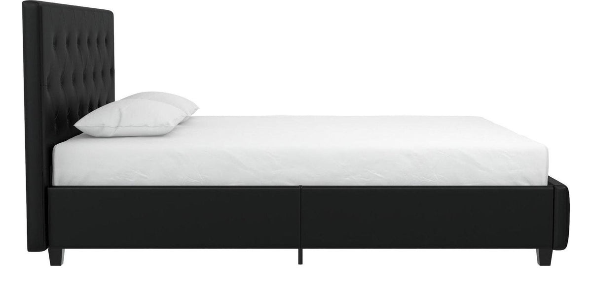 Dakota Upholstered Bed Faux Leather, view 5