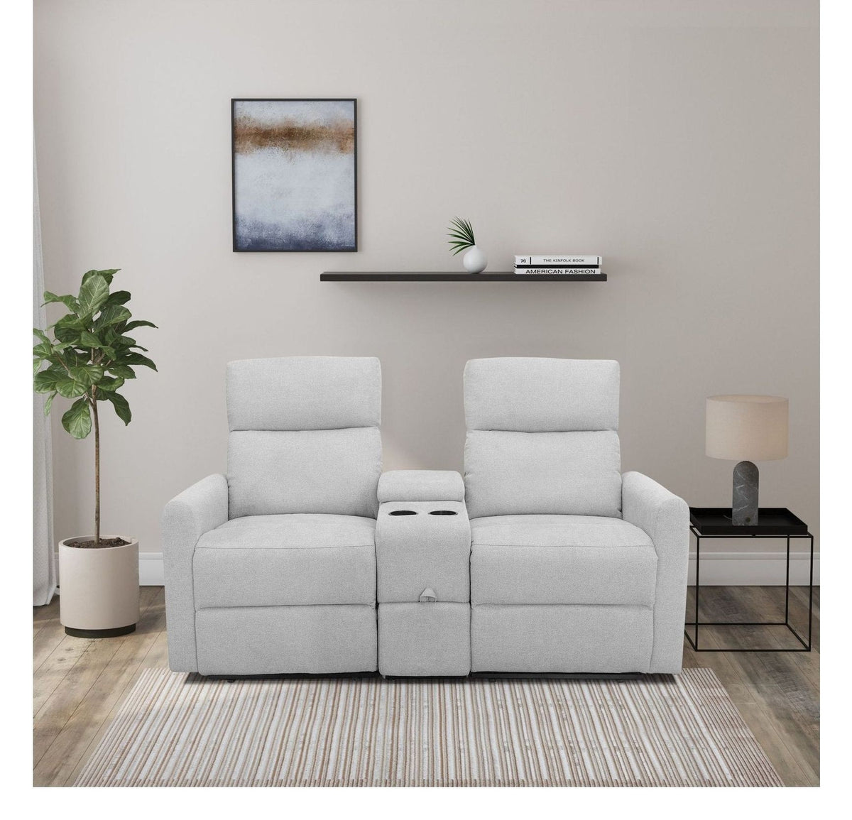 Daoulas Double Recliner Belfast Fabric, view 10