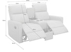 Daoulas Double Recliner Belfast Fabric, view 12