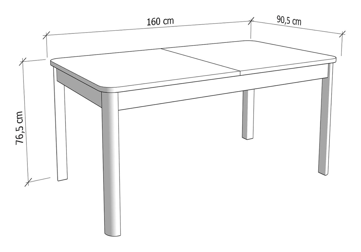 Darwen Dining Table 160 X 90cm, view 7