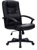 Darwin High Back Leather Effect Executive Chair in black