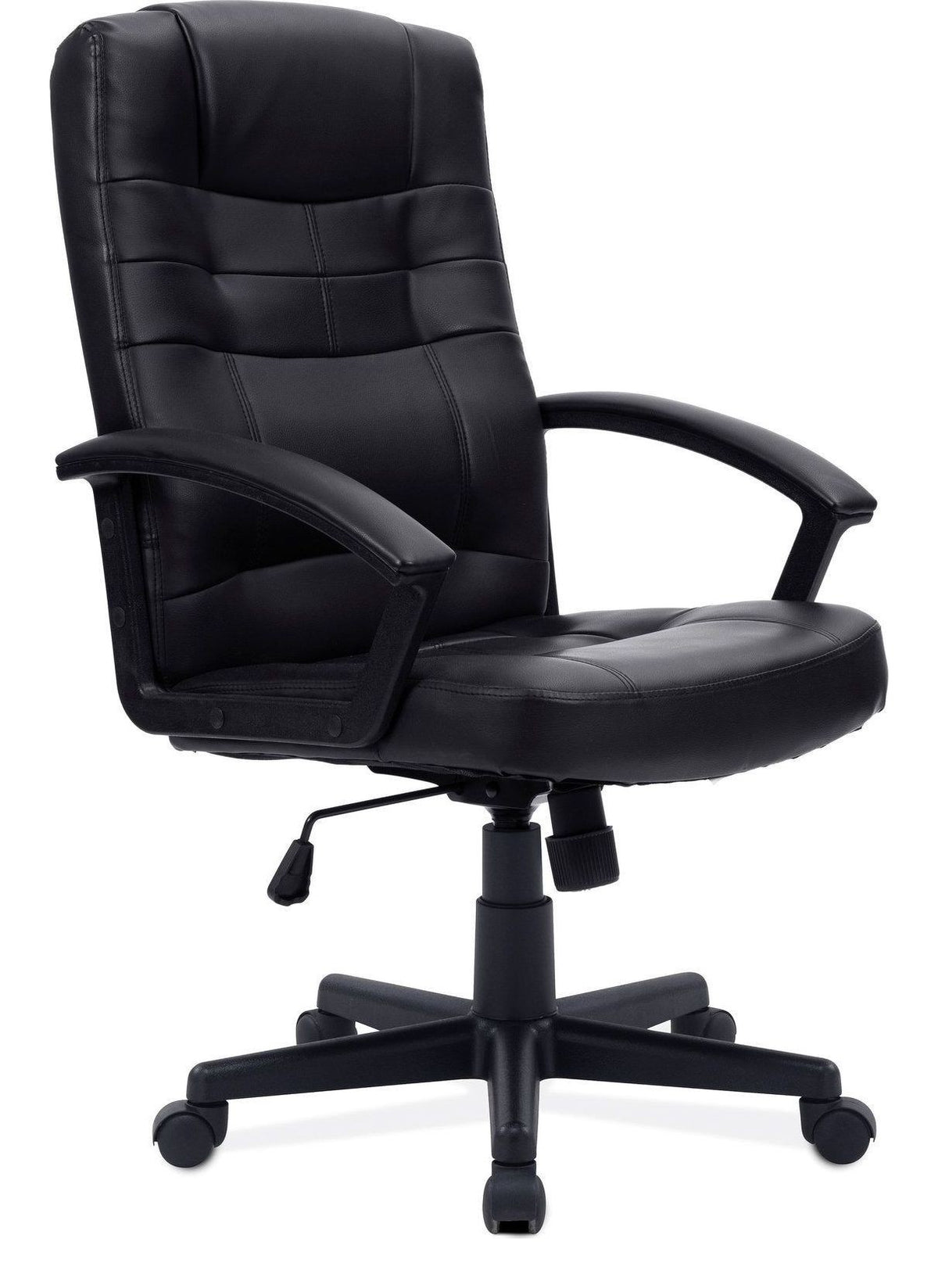 Darwin High Back Leather Effect Executive Chair in black