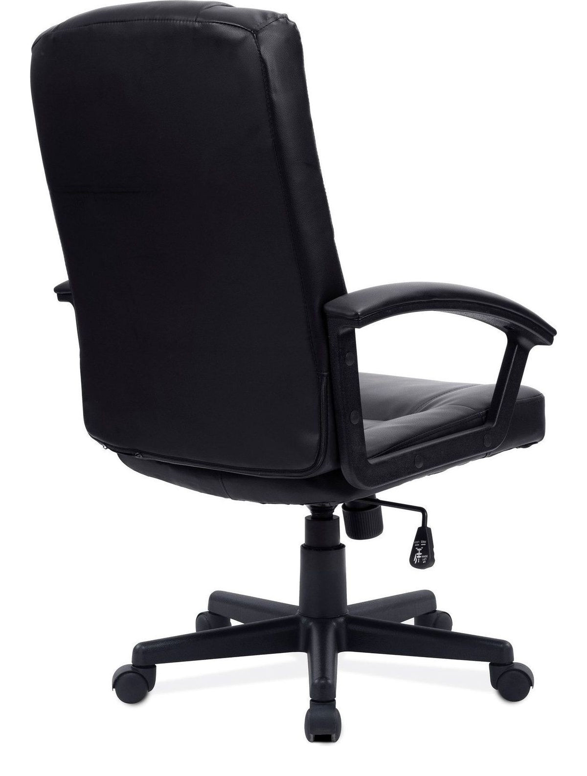 Darwin High Back Leather Effect Executive Chair in black, view 3