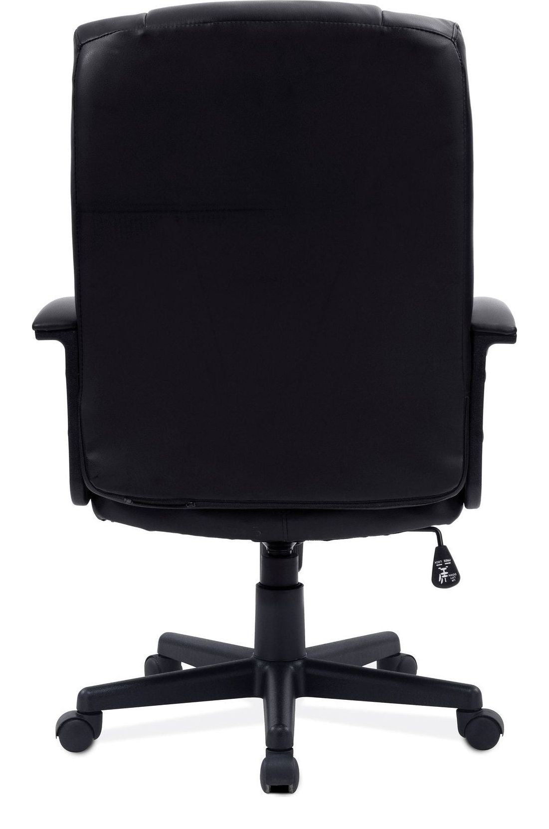 Darwin High Back Leather Effect Executive Chair in black, view 4